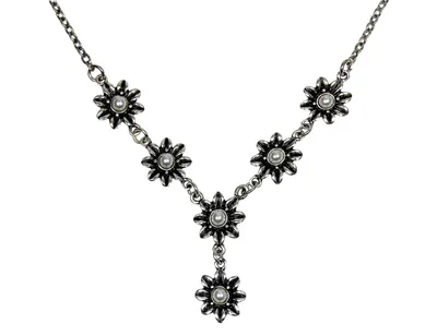 Produktbild von LUISIA Blumen Collier "Serenity" mit Perlen 47799