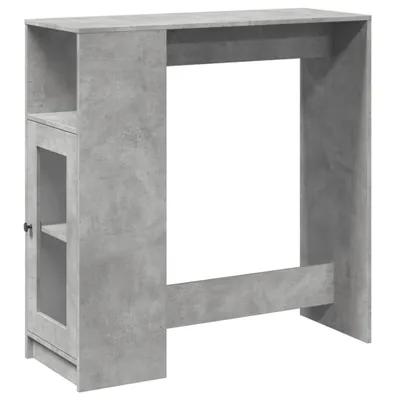 Obrázek produktu pro vidaXL Barový stůl s policí betonový šedý 101x40x103,5 cm materiál na bázi dřeva