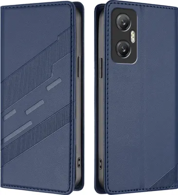 Obrázek produktu pro Pouzdro pro Infinix Hot 20 5G,Polyuretankožené peněženkové pouzdro s přihrádkou na karty a funkcí stojánku Blau