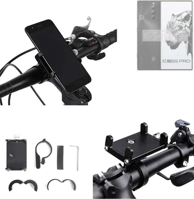 Produktbild von K-S-Trade Handyhalterung für das Fahrrad kompatibel mit Nubia Redmagic 8S Pro Halter Lenkstange Fahrradhalterung Motorrad Bike Mount Befestigung