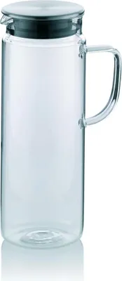 Produktbild von Glaskaraffe mit Edelstahldeckel - 1,6 l - für funktionalen Gebrauch