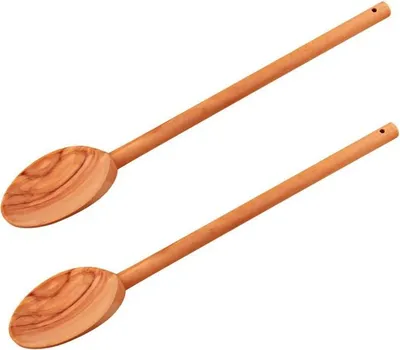 Image de Lot de 2 cuillères de cuisine 30 cm en bois d'olivier Fackelmann