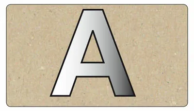 Produktbild von Spiegelornamente Großbuchstabe A
