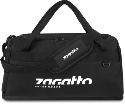 Image de Zagatto ZG703 Grand Noir Sac de sport 37 L Sac de gym Sac de voyage Sac de tennis Citybag Sac à chaussures Sac de fitness