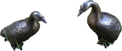 Immagine prodotto di Bella coppia di anatre in bronzo Nuovo resistente al gelo e alle intemperie MU-157