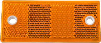 Obrázek produktu pro Žlutý reflektor 90 x 40 mm s otvory