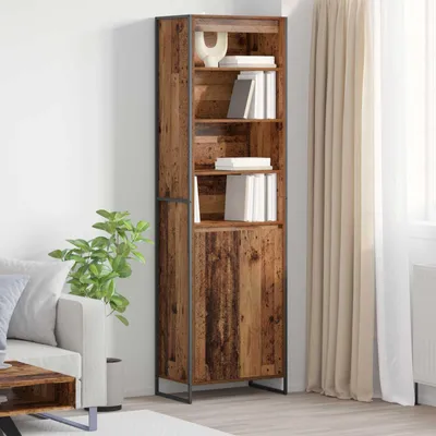 Obrázek produktu pro vidaXL Vysoké skříně z recyklovaného dřeva 60 x 36 x 200 cm Dřevotřísková deska