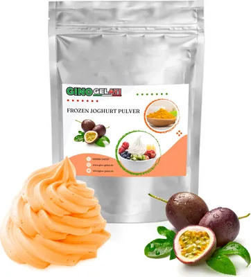 Produktbild von Maracuja Frozen Joghurt Pulver 333 g