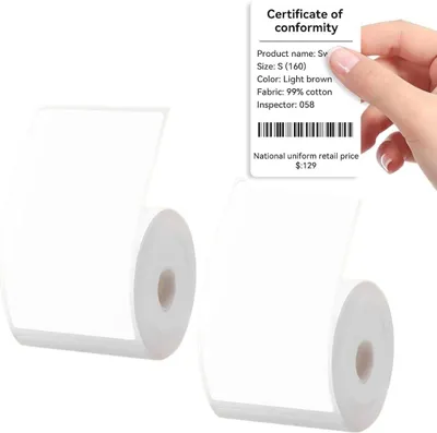 Imagen del producto de Etiquetas autoadhesivas de papel, 40 x 80 mm, 95 unidades, para impresoras de etiquetas