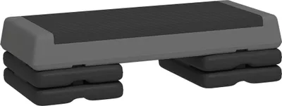 Immagine prodotto di Step aerobico - Fitness Step Board - Antiscivolo - 3 livelli di altezza 10,5/15,5/20,5 cm - Portata massima 250 kg - 77×36 cm - Grigio scuro
