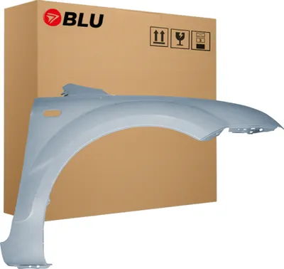 Zdjęcie produktu dla BLU Błotnik pasujący do Ford Focus MK2 II D1 Prawy Srebrny MaschineSilber | 2004-2008 | Przedni Przód | Lakierowany | Gotowy do montażu  | Stal