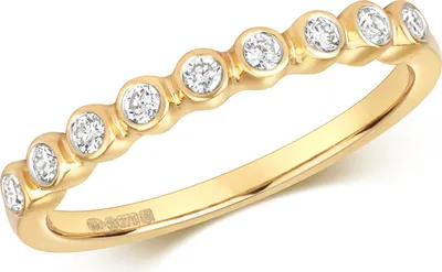 Produktbild von Funkelndes Feuer 9 Karat (375) Gold Diamant Damenring Brillant-Schliff 0.18 Karat GH - SI3-I1, 53 (16.9); TRS34763RSM