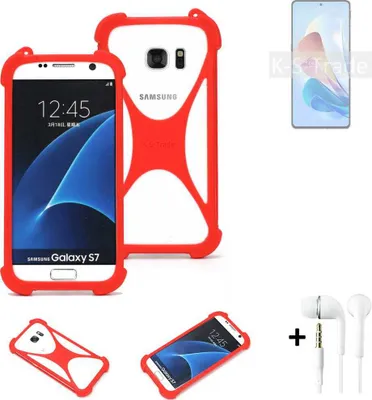 Produktbild von Handy-hülle + Kopfhörer kompatibel mit nubia Z40S Pro 120W Schutz-hülle Bumper Silikon Schutz Hülle Cover Case Silikoncase Silikonbumper TPU