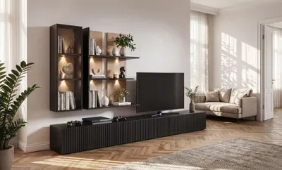 Obrázok produktu pre Kombinovaná skriňa SOUL s mechanizmom Push-Click a LED osvetlením