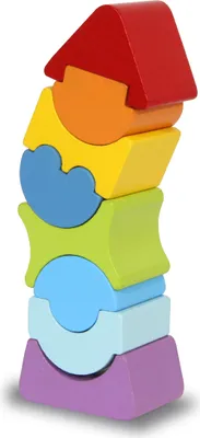 Image de Jamara Holzspielzeug Kidiwood Stapelturm 8-teilig 2+
