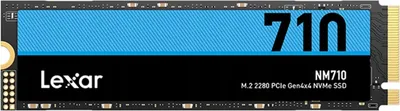 Produktbild von Lexar Nm710 1Tb Ssd Pcie4.0 M.2 5000Mb/S 4500Mb/S Schwarz-Blau Laufwerk