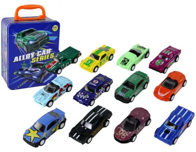 Produktbild von LeanToys Friktionsfahrzeug-Set 12 ELE Metall 1:64