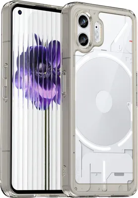 Immagine prodotto di Custodia per telefono Nothing (2) trasparente, antiurto in silicone TPU protettivo Grigio