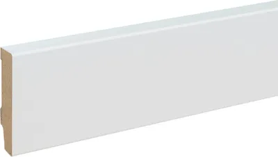 Produktbild von Sockelleiste MDF 13 x 58 x 2400 mm Weiß zum Kleben, Clipsen, Schrauben & Nageln MDF-Kern foliert Fußleiste by PROVISTON 60 Meter | 25 Stück