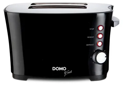 Obrázek produktu pro Domo DO941T, 2 krajíců, Černá, 850 W