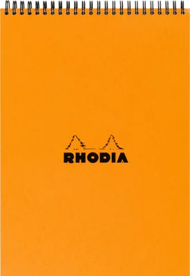 Produktbild von RHODIA Spiralnotizblock No. 18 DIN A4 kariert orange 80 Blatt