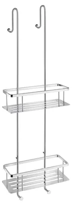 Produktbild von Smedbo SIDELINE - Duschkorb Doppelt mit Bodenplatten in Chrom poliert DK3041
