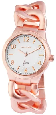 Produktbild von Excellanc Damenuhr mit Metallkettenarmband