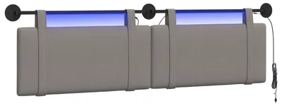 Immagine prodotto di vidaXL Testiera sospesa in tessuto color tortora