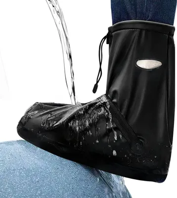 Produktbild von Überschuhe wasserdicht - Fahrrad-Regenschuhe - Überschuhe - Schwarz - Größe 37-39