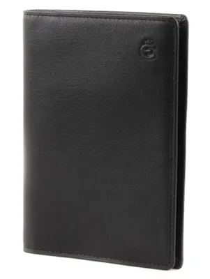 Immagine prodotto di Esquire Pelle caso di identificazione Logo Passport Case Black nero