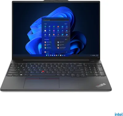 Produktbild von LENOVO ThinkPad E16 G1 Intel Core i7-1355U 40,64cm 40,60cm (16") WQXGA 16GB 1TB SSD UMA W11P No WWAN Black TopSeller (21JN00AVGE)