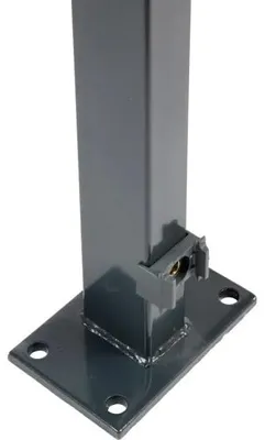 Produktbild von Floraworld Zaunpfosten 109,3 x 6 x 4 cm anthrazit