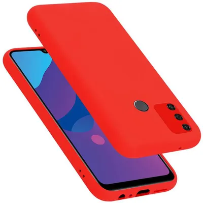 Produktbild von Cadorabo Schutzhülle für Honor 9A Hülle in Rot Handyhülle Case Cover TPU Etui
