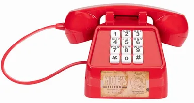 Produktbild von Jakks Pacific The Simpsons Telefonstreich Moe Figur Rot Kinder Rot One Size
