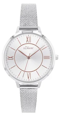 Produktbild von s.Oliver Damen Uhr Armbanduhr Edelstahl 2040106