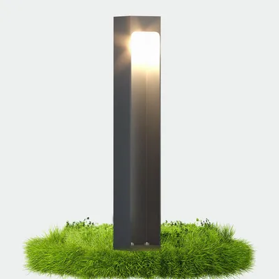 Immagine prodotto di doporro Lampione da Giardino 40 cm IP65 con LED 5W 3000K šC Paletto Luminoso da Esterno in Alluminio Grigio Scuro per Sentieri, Vialetti, Terrazze e Cortili, Design Moderno