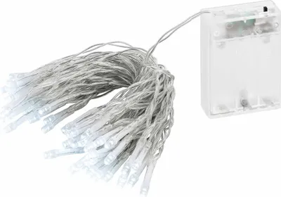 Produktbild von Lex Light LED Lichterkette Batterie Timer 7,35m 50 LEDs kaltweiß innen
