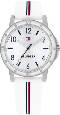 Produktbild von TOMMY HILFIGER Kinderuhr Edelstahl, Silikon, weiß, blau, rot