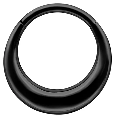 Produktbild von Wildcat Piercingringe - Chunky Septum Clicker aus Chirurgenstahl 316L, Körperstelle: Ohr, Nase, Lippe, Bauchnabel, Durchmesser: 8,0mm, Schwarz
