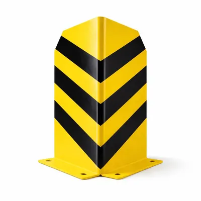 Immagine prodotto di Paraspigoli in acciaio da 40 cm – Protezione per scaffali e angolari paracolpi per scaffali, scaffalature alte, ingressi, cortili e garage (altezza 40 cm)