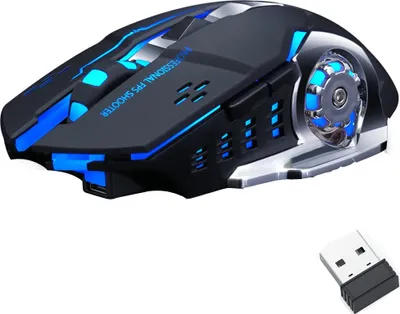 Produktbild von Kabellose Maus,Bluetooth-Maus,2.4GHz,Stumm,Wiederaufladbar