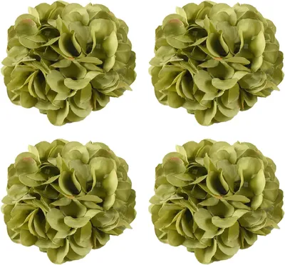 Produktbild von Set mit 4 dekorativen Seil-Raffhaltern mit künstlichen Blumen für Bankette, Hochzeitsfeiern