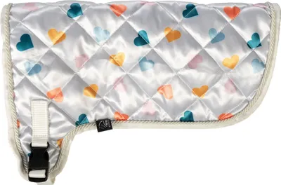 Produktbild von HKM Kids Decke Hobby Horsing Weiß mit Herzchen