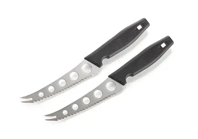 Produktbild von Käsemesser-Set BUDDY'S BLADES, Edelstahl, Wellenschliff, Klingenlänge 12,5 cm