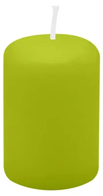Produktbild von Stumpenkerzen 60 x Ø 40 mm, Lime Grün, 24 Stück