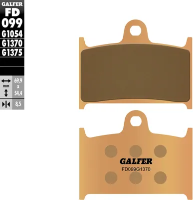 Zdjęcie produktu dla Klocek hamulcowy Galfer FD099 - G1370