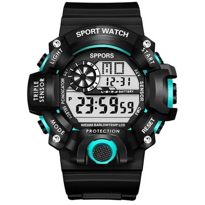 Produktbild von SA-22599 Herrenuhr – Sportlich in Schwarz und Grün KP22599