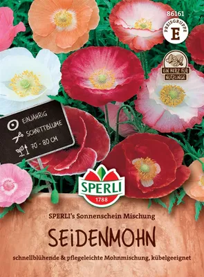 Produktbild von SPERLI Seidenmohnsamen Sonnenschein 80 Pflanzen