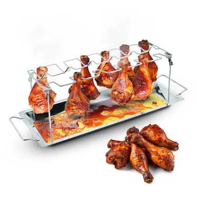 Produktbild von Grillständer Grillrost Edelstahl Fleischrost BBQ
