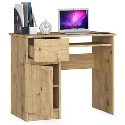 Produktbild von Computertisch 90 cm | Schreibtisch | mit Tastaturauszug mit Stauraum